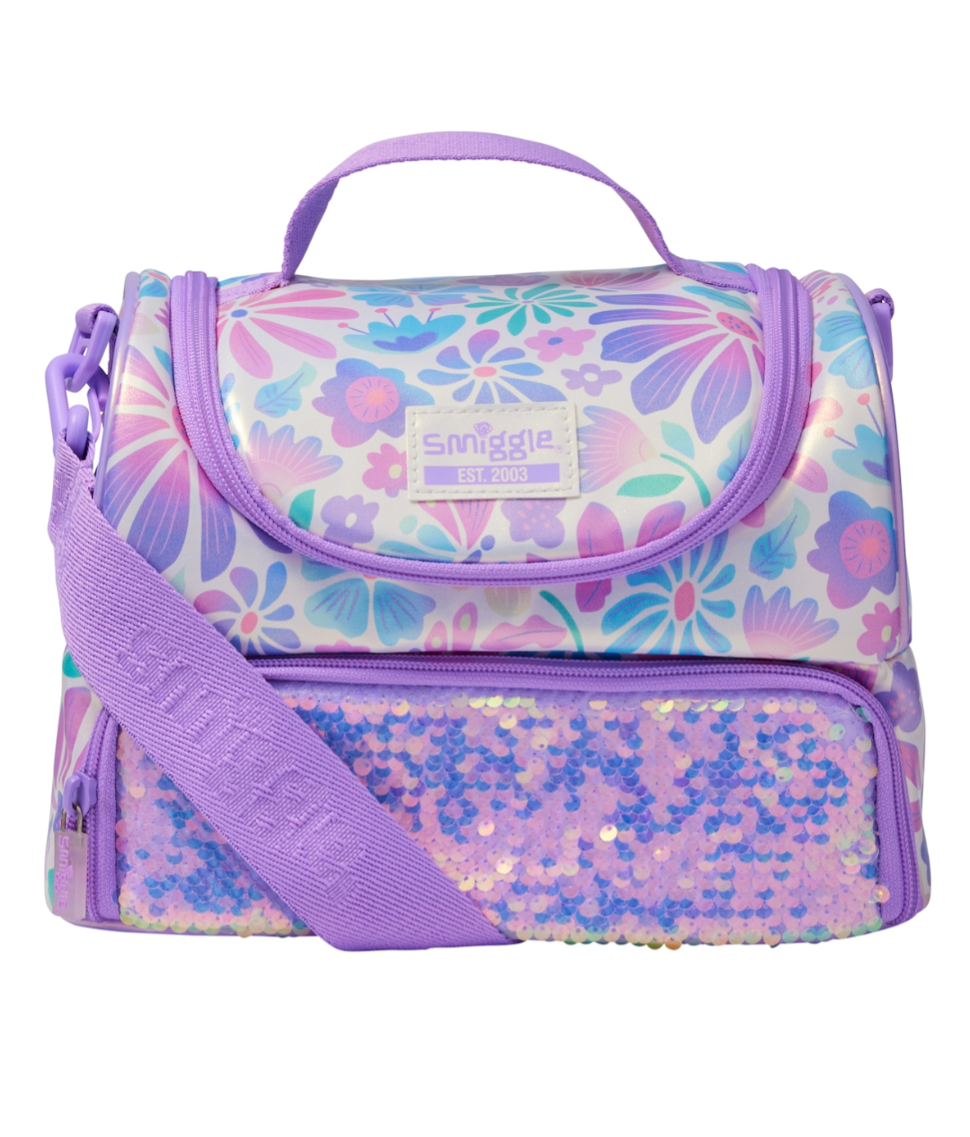 Bloom Large Double Compartment Lunchbox With Strap smig.uk