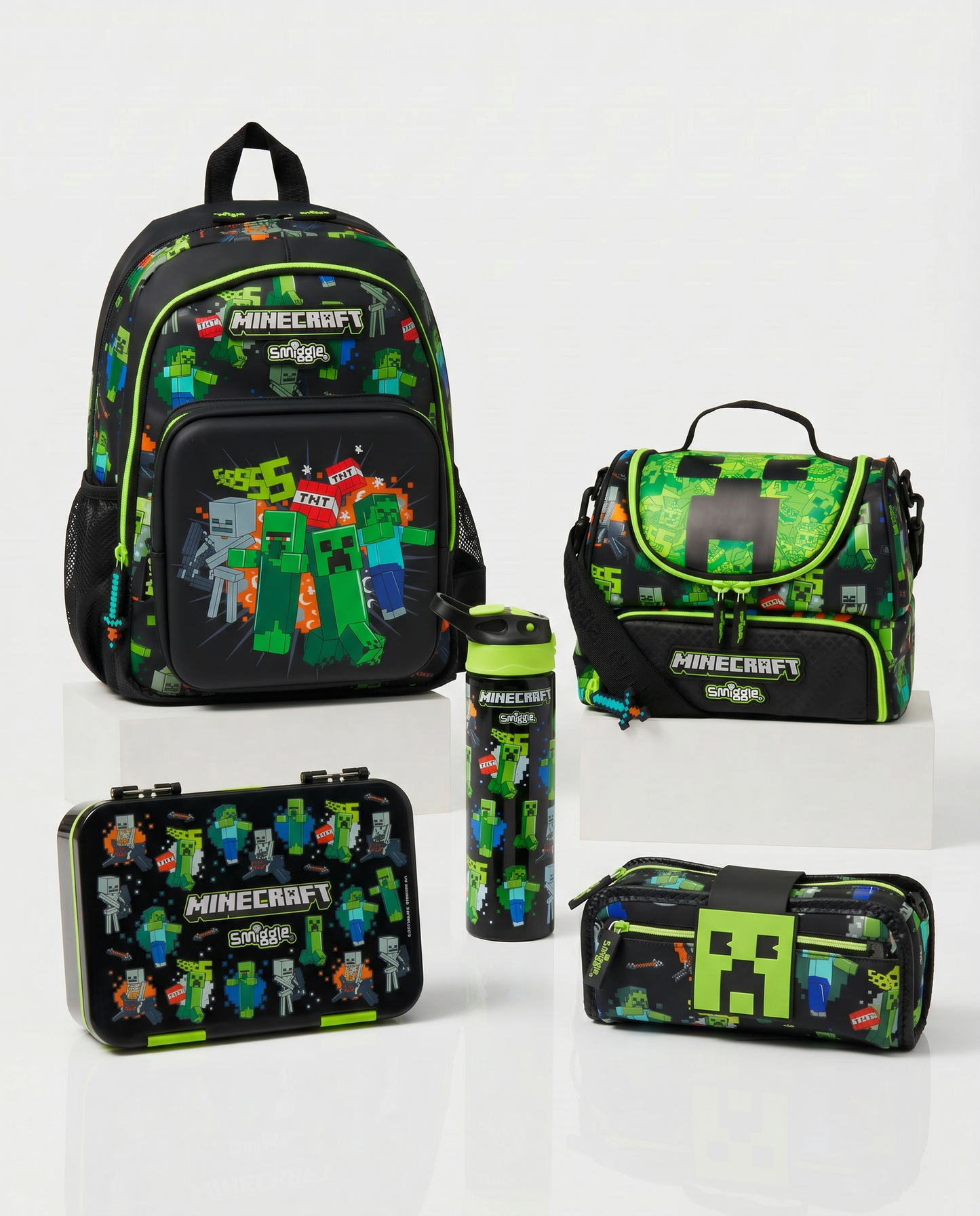 smiggle minecraft junior school 5 pcs set