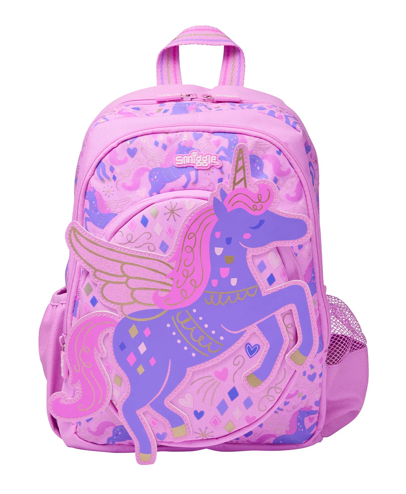 Smiggle Pink Adventurous Junior Character Backpack