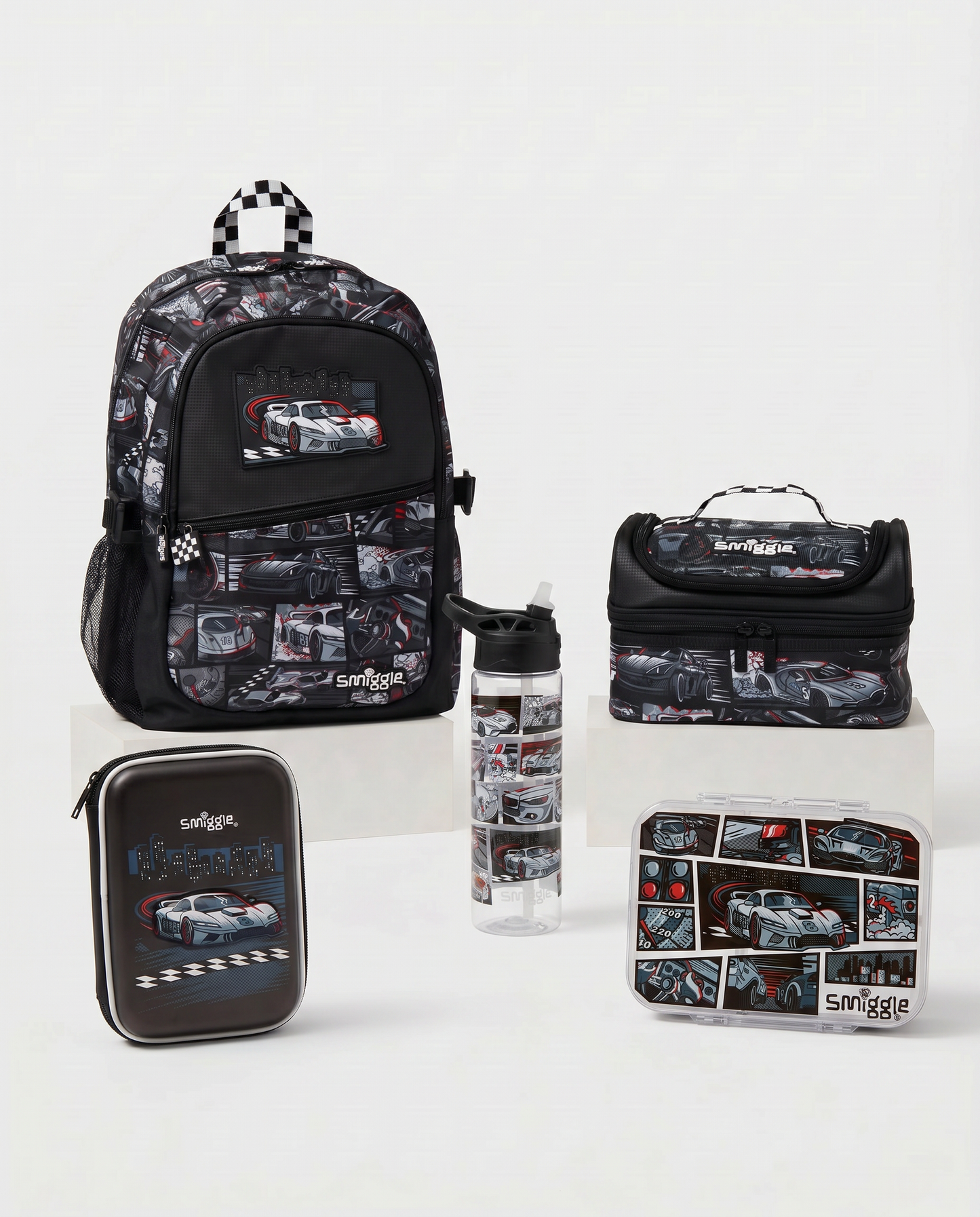Smiggle race car primary grade 1-4 set 5pcs