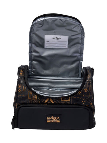 Black Large Livewire Double Lunchbox With Strap smig.uk