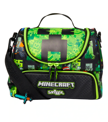 Smiggle Minecraft Double Decker Lunchbox with Strap
