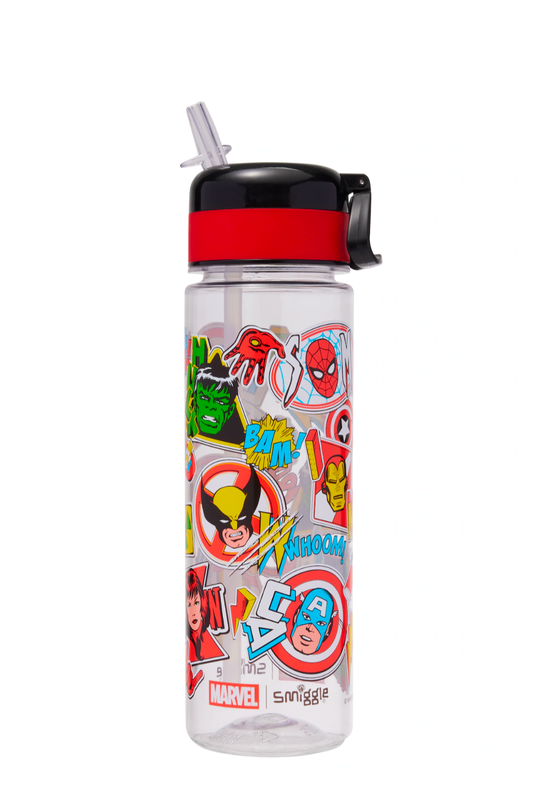 Marvel Flip Top Plastic Drink Bottle 650Ml