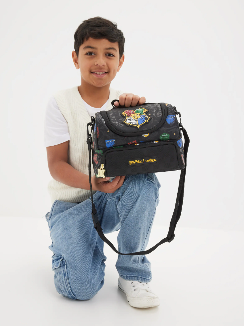 Smiggle Harry Potter Double Compartment Lunchbox With Strap
