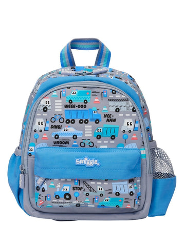 Smiggle Grey Teeny Tiny cars Backpack