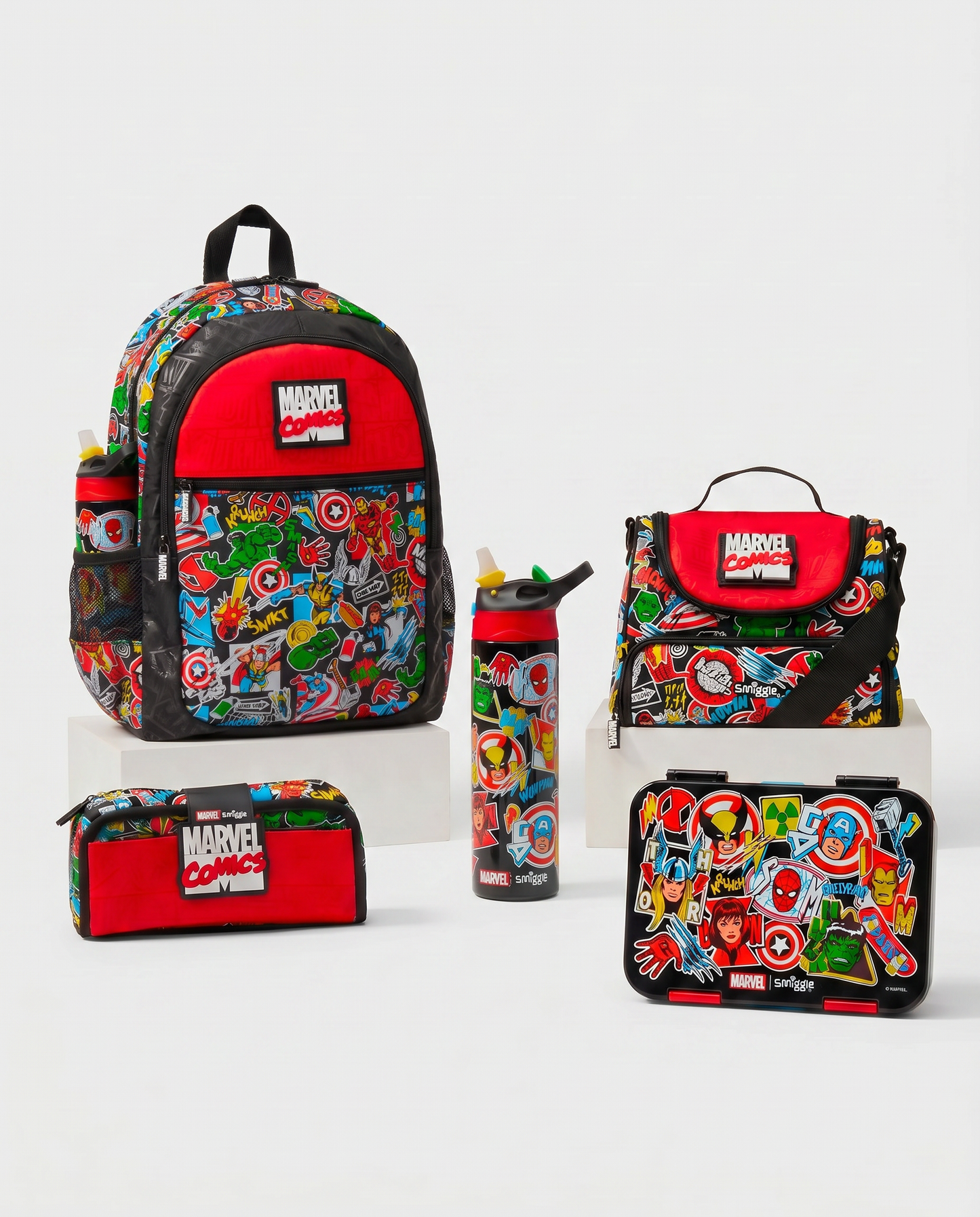 Smiggle Marvel primary 5 pcs set