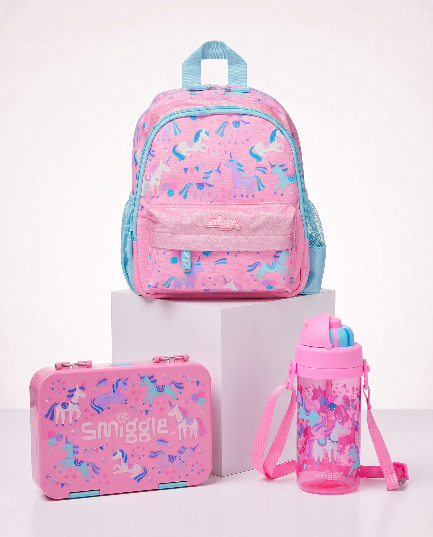 Smiggle unicorn teeny tiny kg1 kg2 set 3 pcs