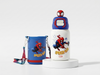 Marvel Spiderman 550ml 316 stainless straw + direct drink  bottle with starp+ cover