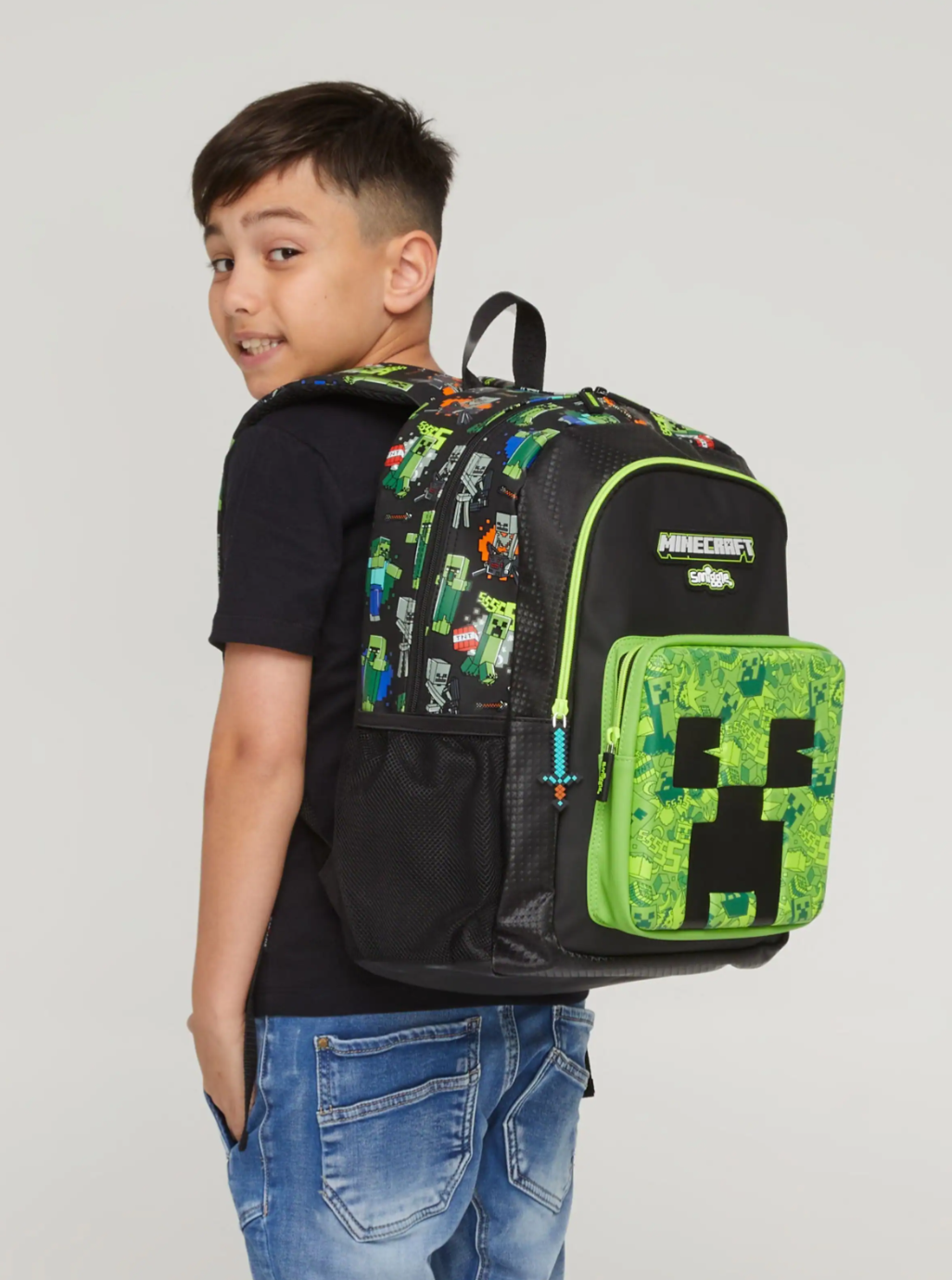 Smiggle Minecraft primary backpack