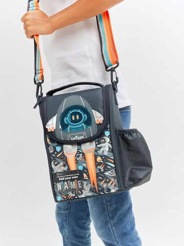 Smiggle space lunch bag with strap