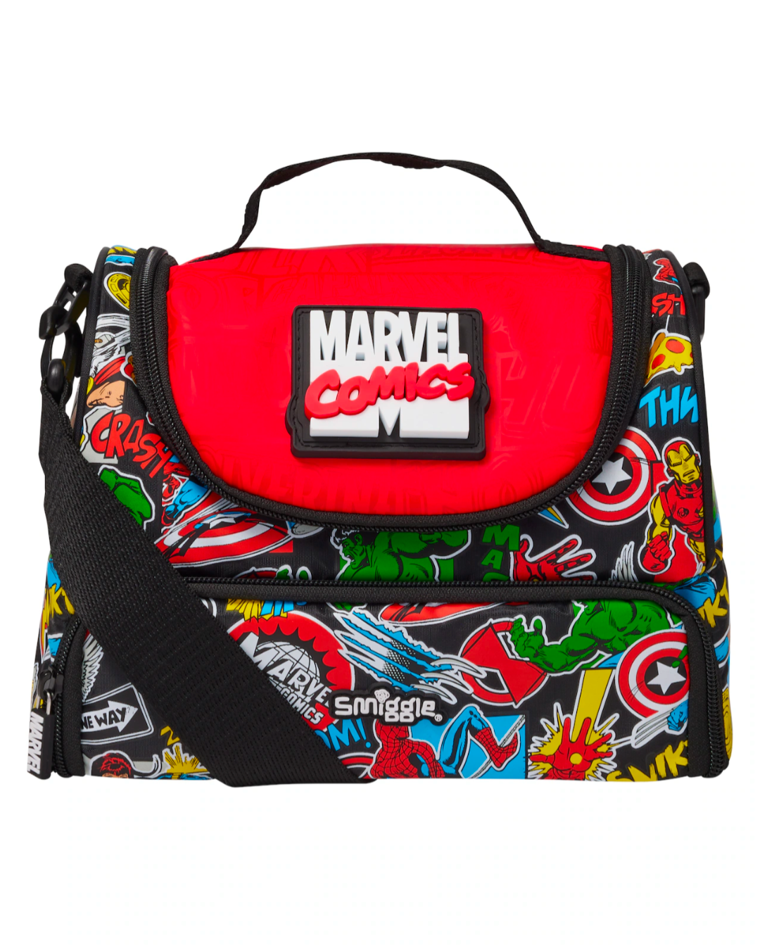 Marvel Large Double Compartment Lunchbox With Strap