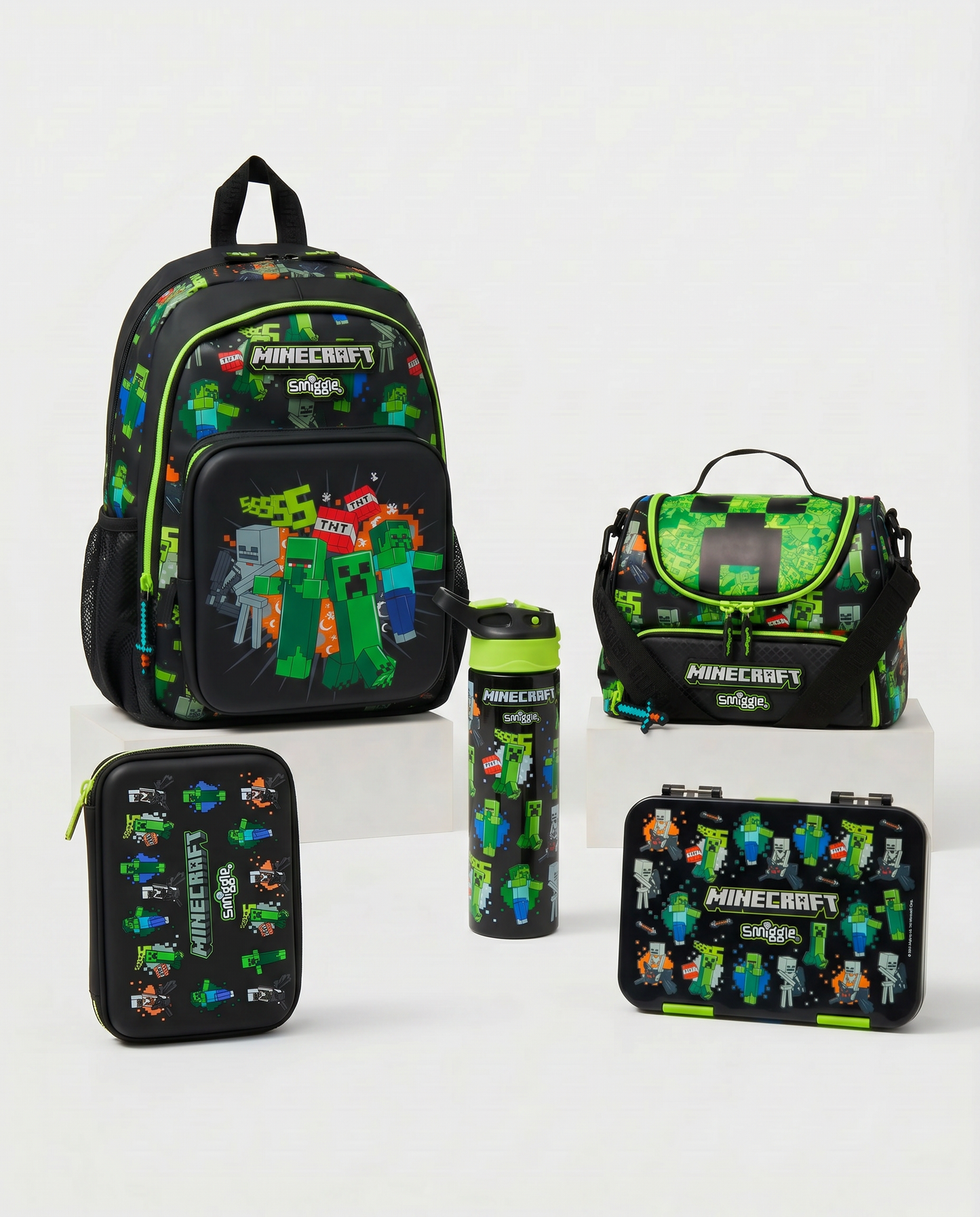 smiggle minecraft junior school 5 pcs set