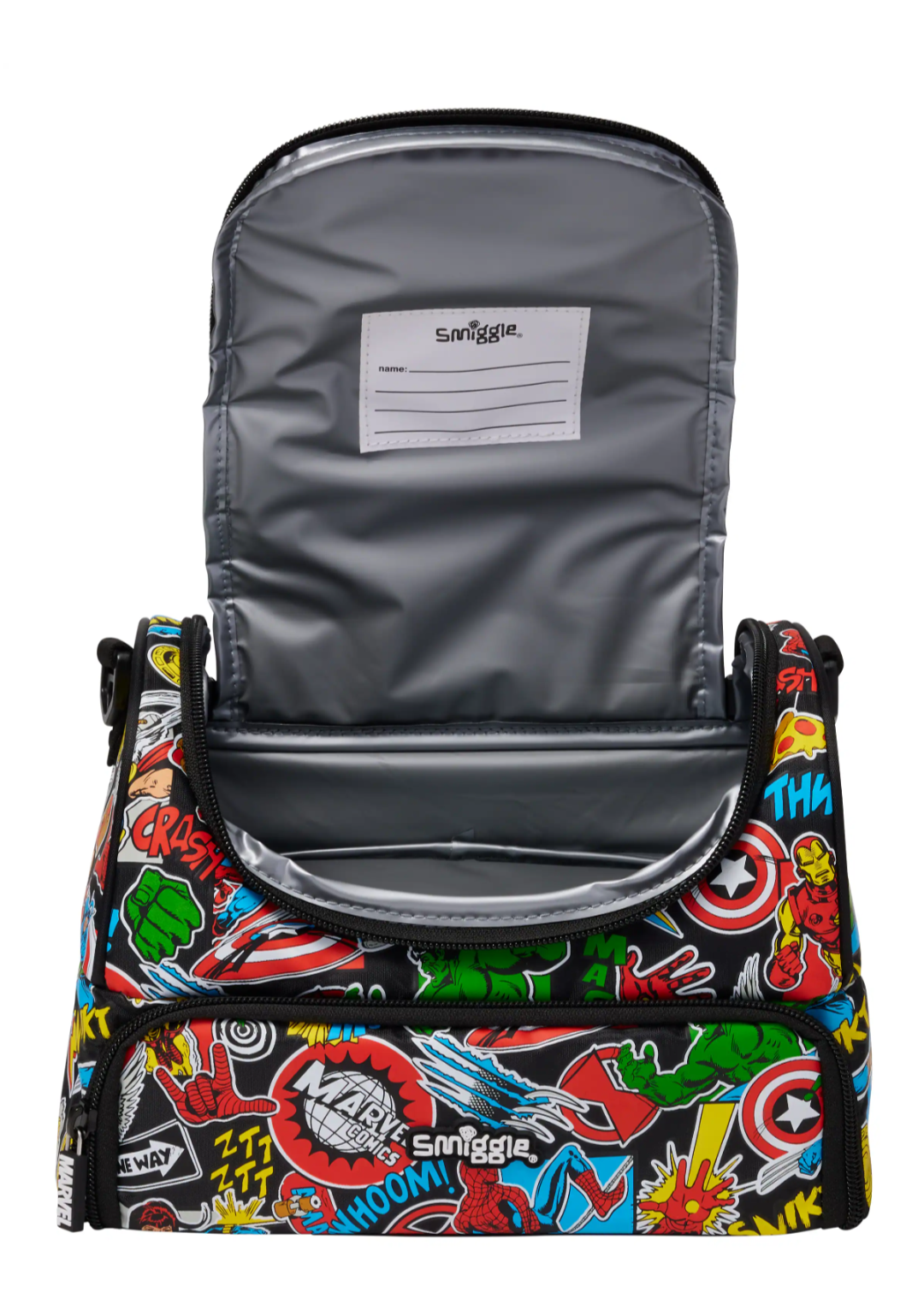 Marvel Large Double Compartment Lunchbox With Strap