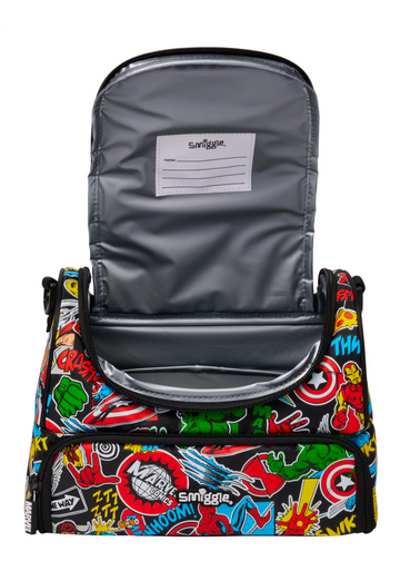 Marvel Large Double Compartment Lunchbox With Strap