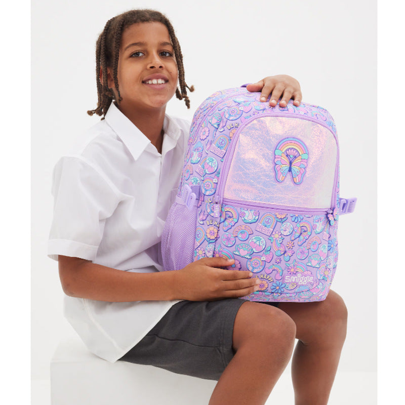 Smiggle butterfly primary school backpack