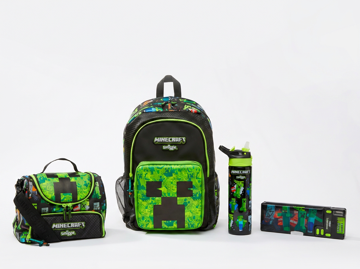 Smiggle Minecraft primary school set 4pcs