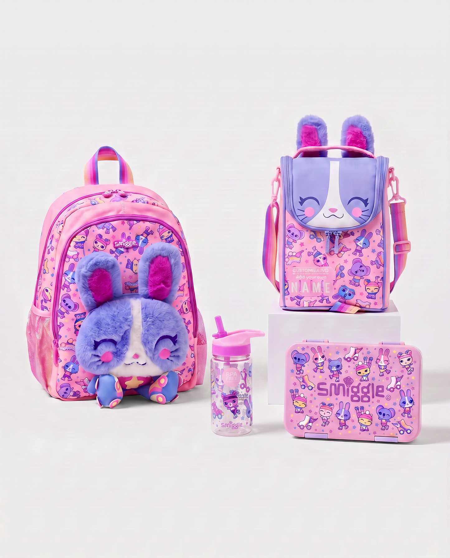 Smiggle rabbit Bunny junior kg2 kg3 set 4pcs