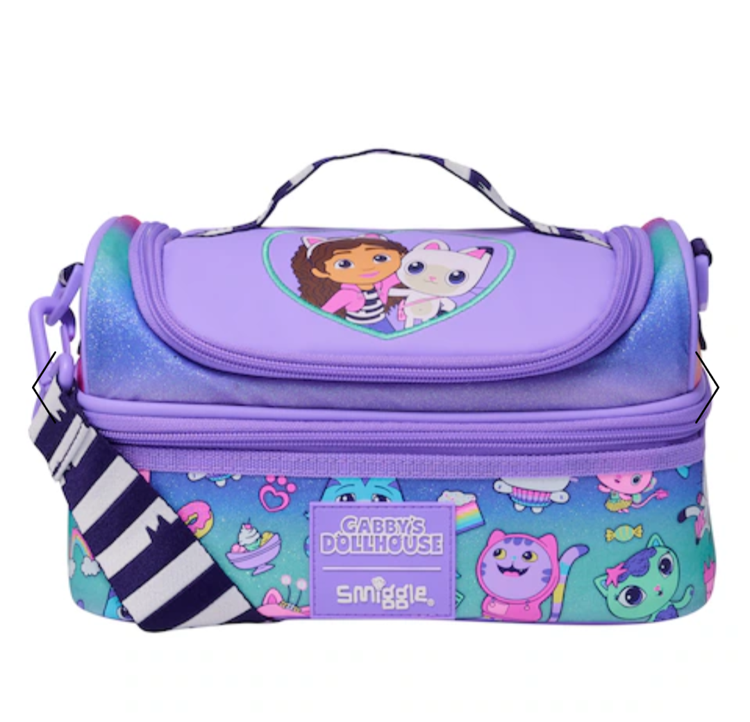 Smiggle Gabby's doll house  Double Decker Lunchbox