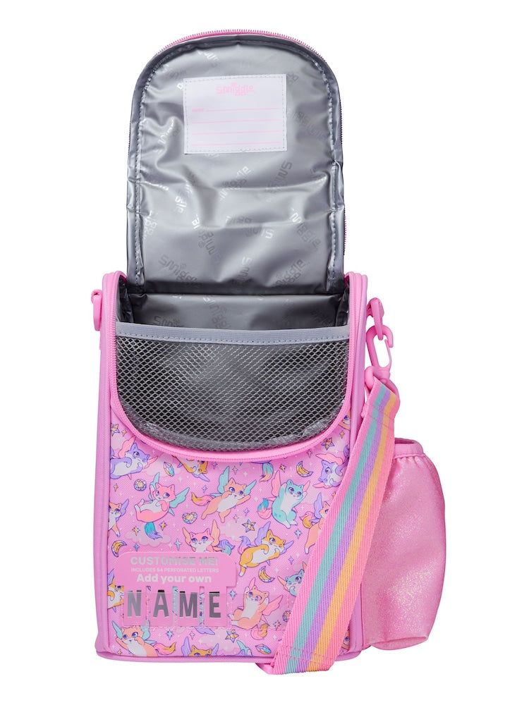 Smiggle cat lunch bag with strap
