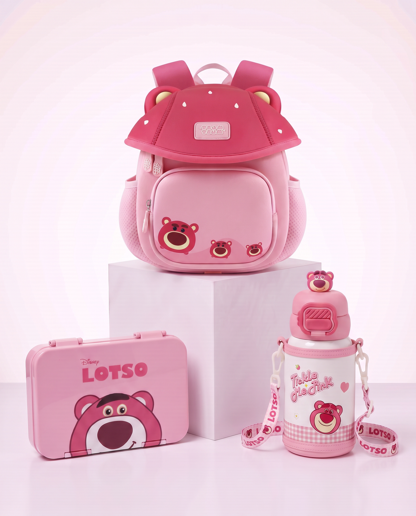 Disney Lotso kindergarten set stainless 3pcs
