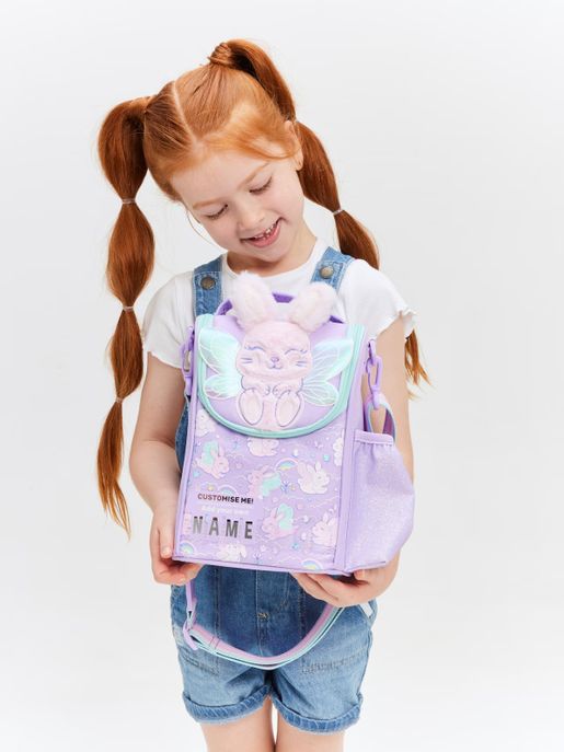 Smiggle rabbit lunch bag with strap